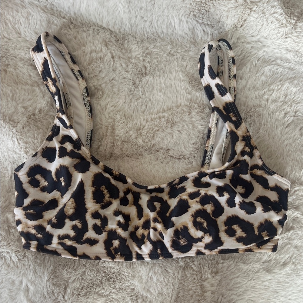 Abercrombie Leopard Print Bikini Top